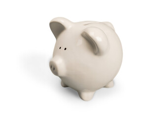 Cute colored ceramic piggy bank for money