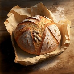 Homemade Fresh Loaf Of Bread
