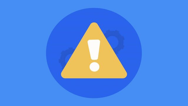 caution alert signal yellow triangle