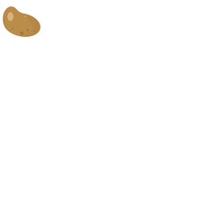 Obraz premium Isolated colored potato sketch icon Vector