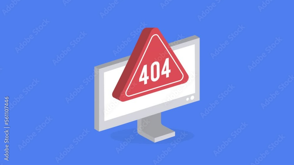 Poster 404 connectivity error in desktop animation