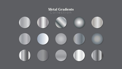 Metal Color set of gradients background