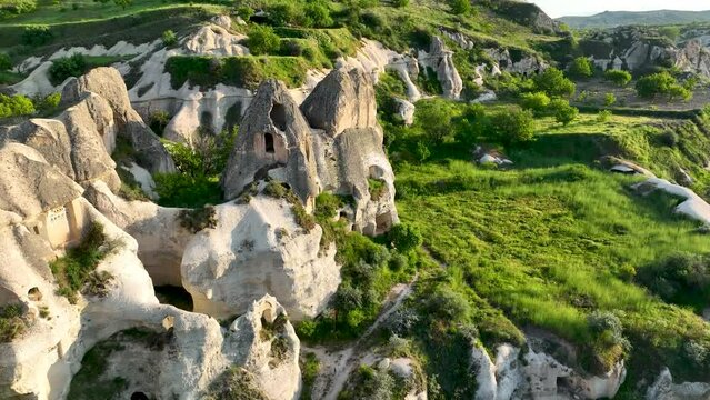 Cappadocia aerial view 4 K Awesome Background