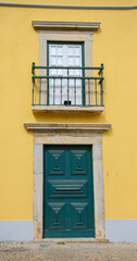 Architecture details of the pretty city of Faro in the the south of Portugal