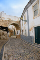View of the pretty city of Faro in the the south of Portugal