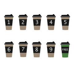 A bonus card for buying coffee.