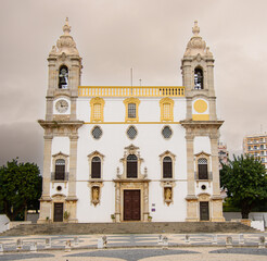 Carmel Church in the pretty town of Faro, southern Portugal