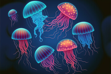 Jellyfish illustration 