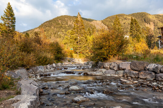 Rio Hondo in Taos Ski Valley, New Mexico in fall