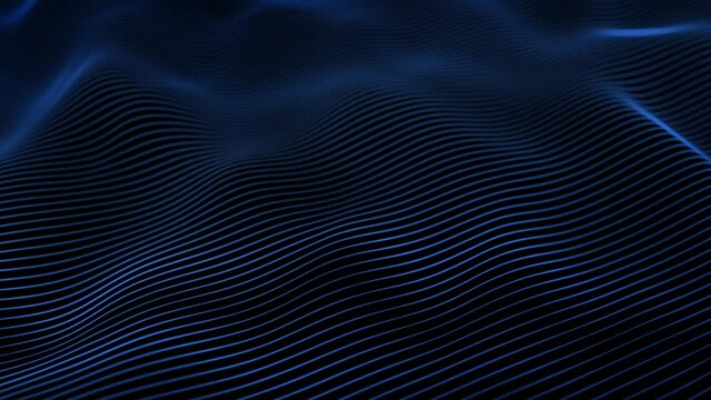 Abstract line wave animation background