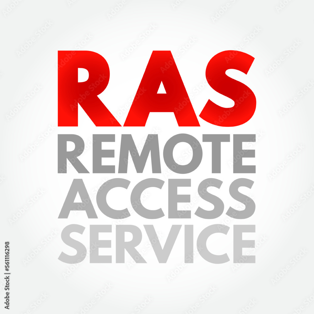 Poster ras - remote access service is any combination of hardware and software to enable the remote access 