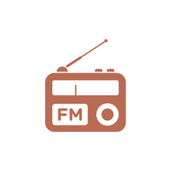 Radio Icon Vector Logo Template