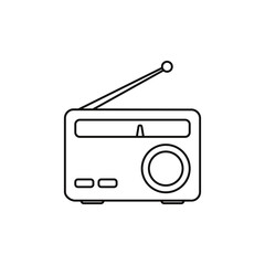 Radio Icon Vector Logo Template