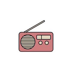 Radio Icon Vector Logo Template