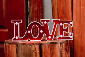neon sign on a wall