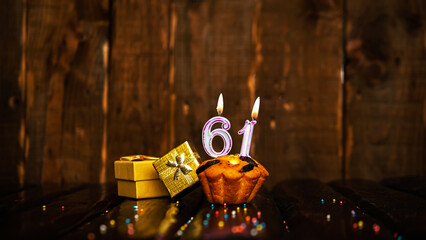 Scenery Festive background with gift boxes happy birthday copy space. Anniversary background with...