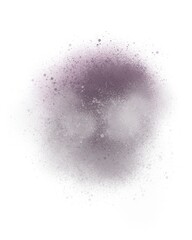 watercolor stain in muted colors on a white background