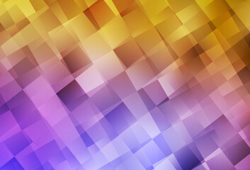 Light Pink, Yellow vector background with rectangles.