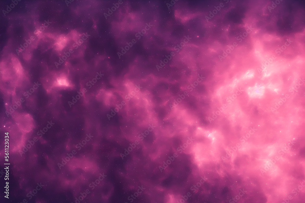 Canvas Prints space nebula in galaxy or universe as wallpaper background - generative ai