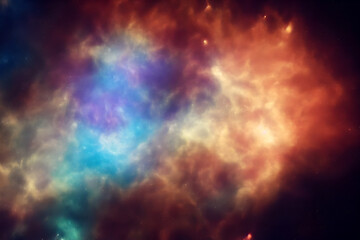  Deep Space Nebula with Stars - Background - generative ai