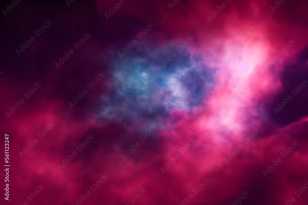 Canvas Prints galaxy with colorful nebula shiny stars and heavy space dust clouds - backround - deep space