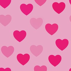 Heart pattern background border. Cute seamless pattern design love hearts.