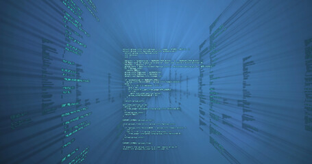 Image of data processing over computer servers
