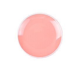  pink plate isolated on  transparent png