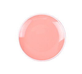  pink plate isolated on  transparent png