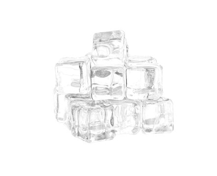 ice cubes on transparent png