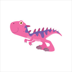 the predator velocyraptor, carnivore and dangerous dinosaur, extinct monster illustration vector