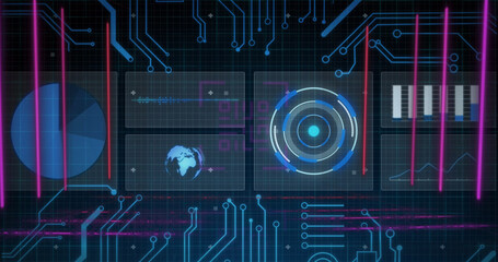 Composition of scopes and data processing on screens