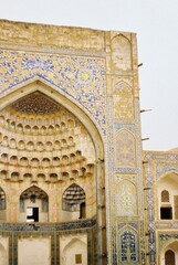 Fototapeta na wymiar detail of a mosque in Bukhara 