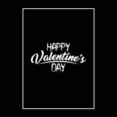 Happy valentines day holidays quotes design