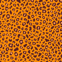 Abstract modern leopard seamless pattern. Animals trendy background. Ornament of stylized skin. Spots.