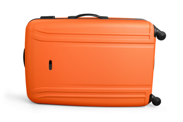 Colored full and closed suitcases, ready for the trip,