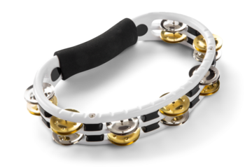 Music tambourine with path, jingle musical instrument