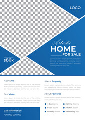 Modern House Sale Building, Apartment Sale Flyer for Real Estate Agent