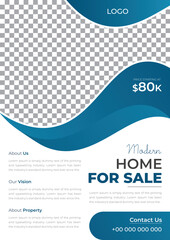 Modern House Sale Building, Apartment Sale Flyer for Real Estate Agent