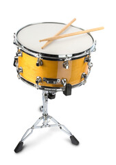 Obraz na płótnie Canvas Snare Drum with Path, Percussion Instrument