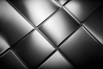 Shiny Metal Background, Texture, Generative AI