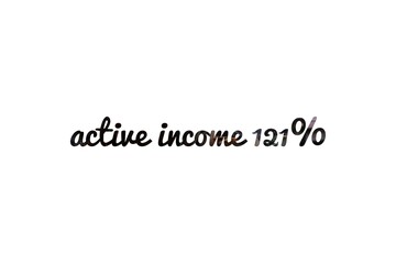 Active Income, Getting Wages For Work, Increase Profit. Man Works, Earns Salary At Paid Job. Businessman Stands With Shovel And Digs Out Money. Idea Of Financial Growth And Business Development.