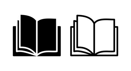 Book icon vector illustration. open book sign and symbol. ebook icon
