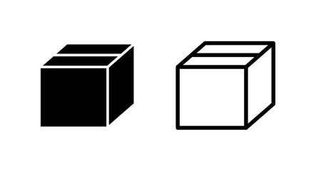 Box icon vector illustration. box sign and symbol, parcel, package