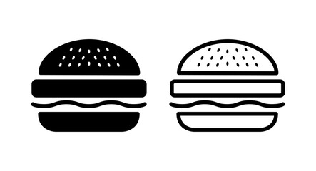 Burger icon vector illustration. burger sign and symbol. hamburger