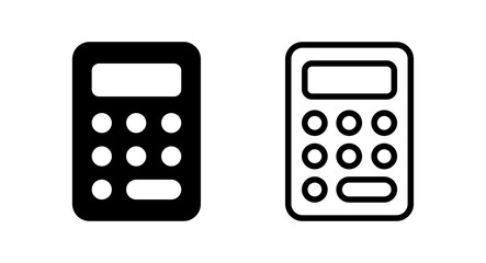 Calculator icon vector illustration. Accounting calculator sign and symbol.