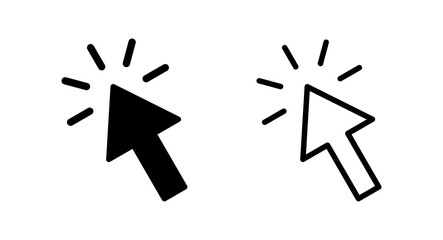 Click icon vector illustration. pointer arrow sign and symbol. cursor icon