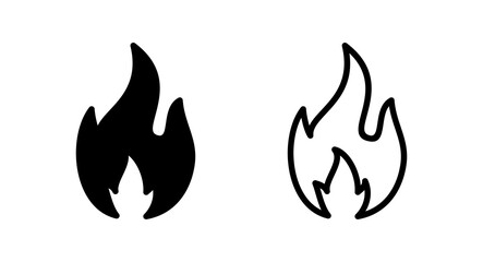 Fire icon vector illustration. fire sign and symbol