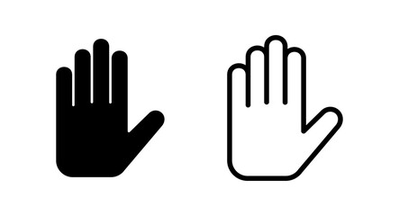 Hand icon vector illustration. hand sign and symbol. hand gesture