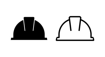 Helmet icon vector illustration. Motorcycle helmet sign and symbol. Construction helmet icon. Safety helmet